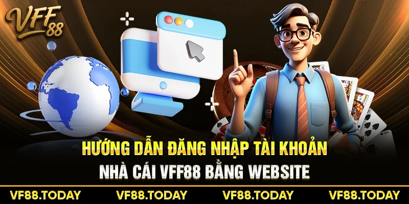 Hướng dẫn đăng nhập tài khoản nhà cái VFF88 bằng website