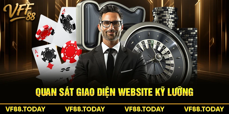 Quan sát giao diện website kỹ lưỡng